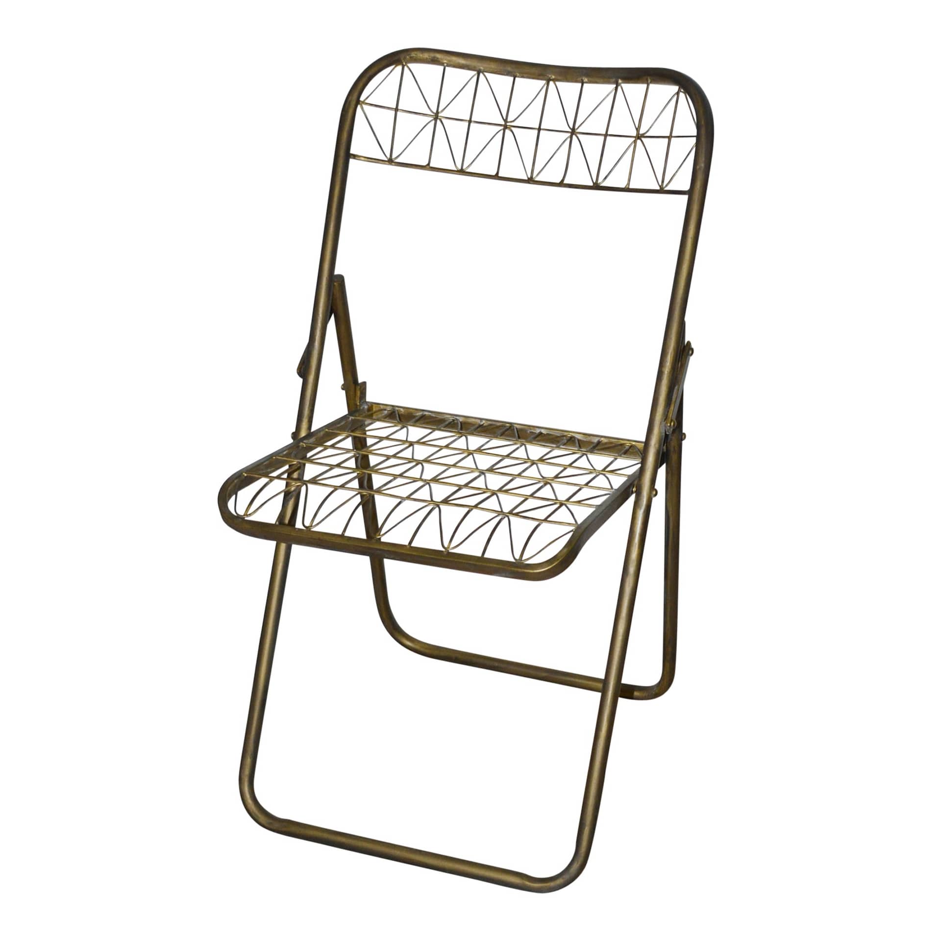 foldable metal chair